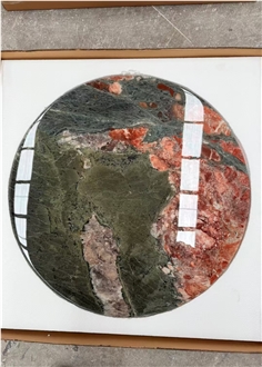 Four Season Pink Marble Round Coffee Table Tops