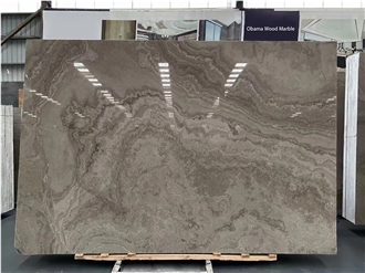 Obama Wood Marble Polished Slabs Floor Tile, Interior Wall