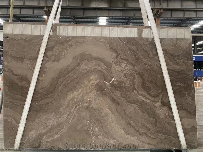 Obama Wood Marble Polished Slabs Floor Tile, Interior Wall