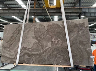 Obama Wood Marble Polished Slabs Floor Tile, Interior Wall