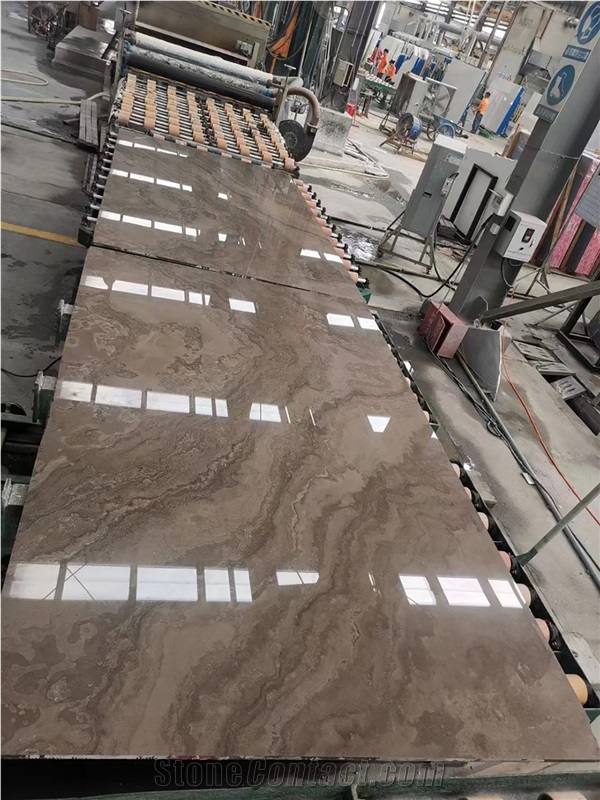 Obama Wood Marble Polished Slabs Floor Tile, Interior Wall