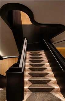 Obama Wood Marble Polished Slabs Floor Tile, Interior Wall