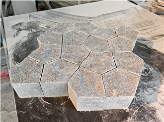 Sesame Grey Granite Natural Surface Garden Stepping Stone