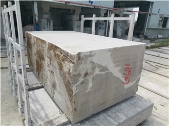 White Wood Grain Marble CNC Carved Polished Surface Bathtub