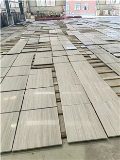 White Wooden Marble Polished 2Cm Tiles, Floor Applications