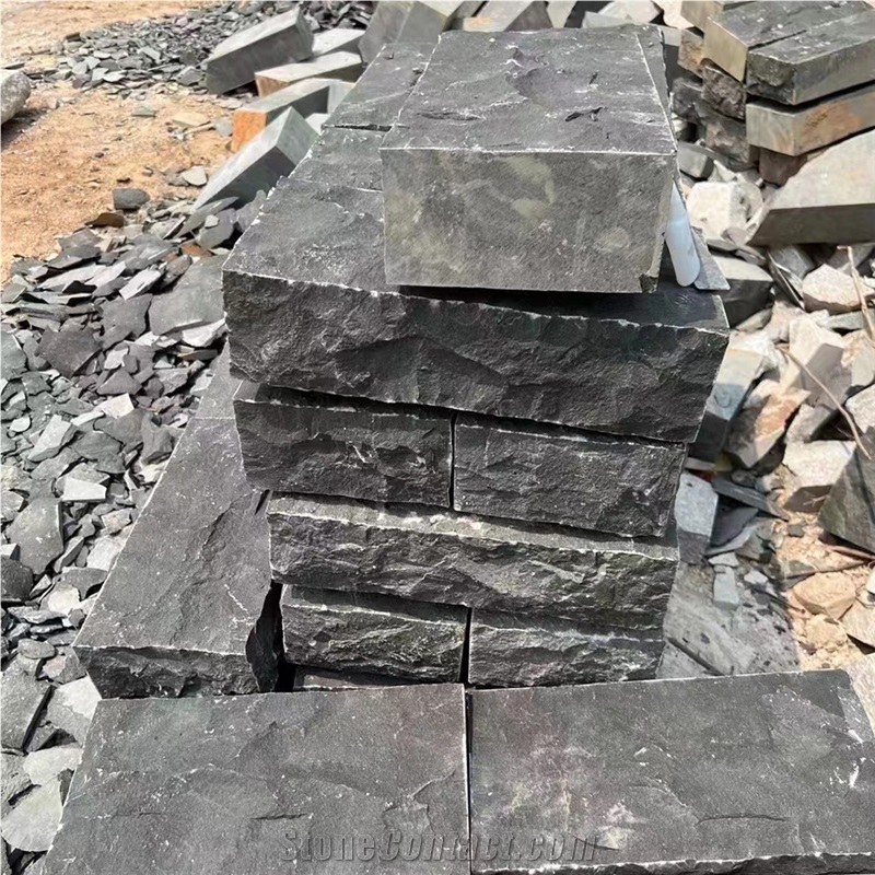Zhangpu Black Basalt Natural Surface Kerbstone
