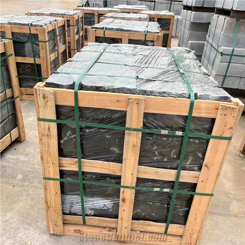 Zhangpu Black Basalt Natural Surface Kerbstone