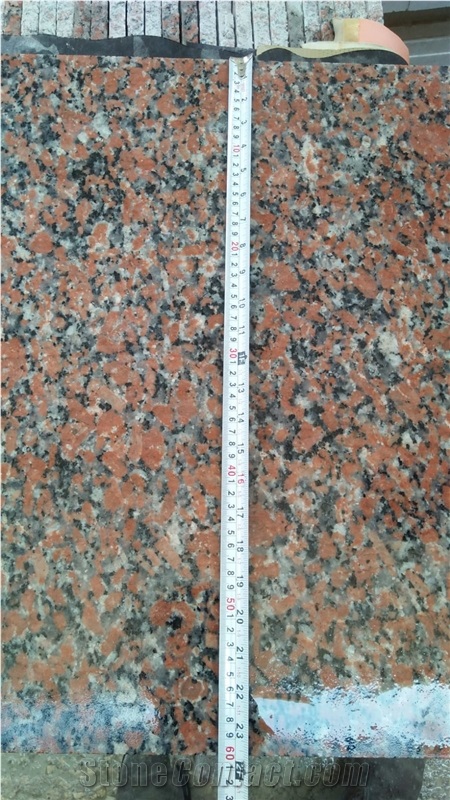 Red Aswan Granite Flamed Slabs