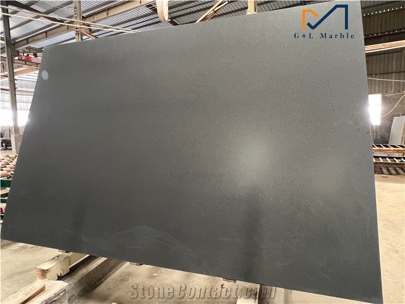 Absolute Black Granite Slabs Honed Surface