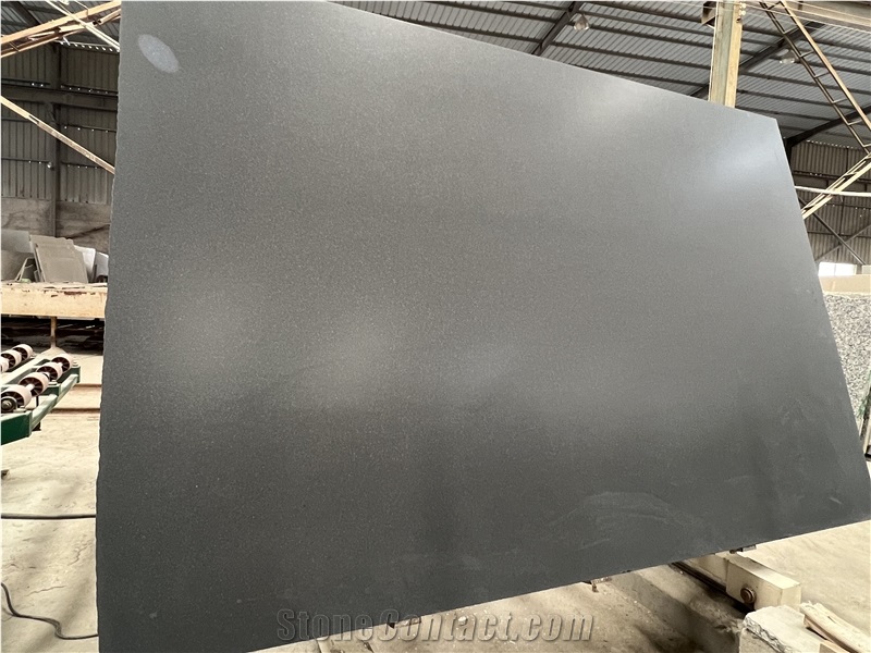 Absolute Black Granite Slabs Honed Surface