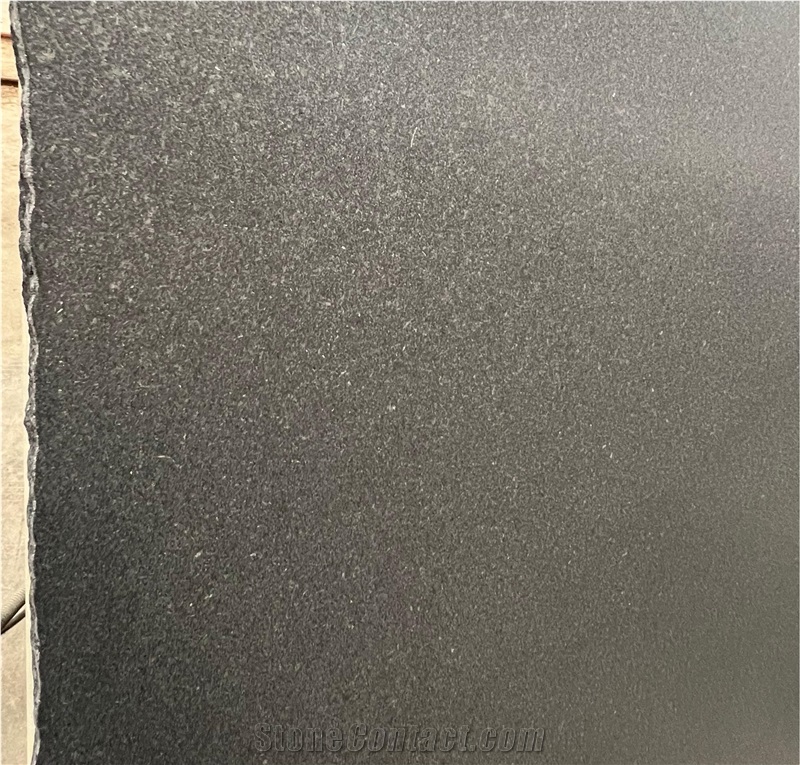 Absolute Black Granite Slabs Honed Surface