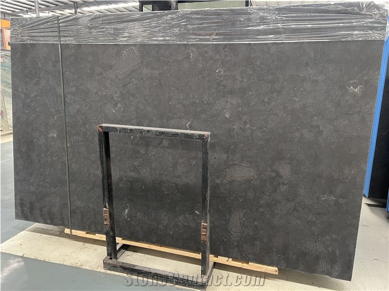 Black Lapis Lazuli Honed Marble Slabs, Tiles