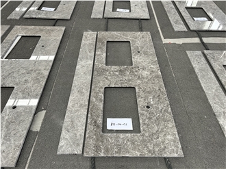 Hermes Grey Marble Vanity Tops