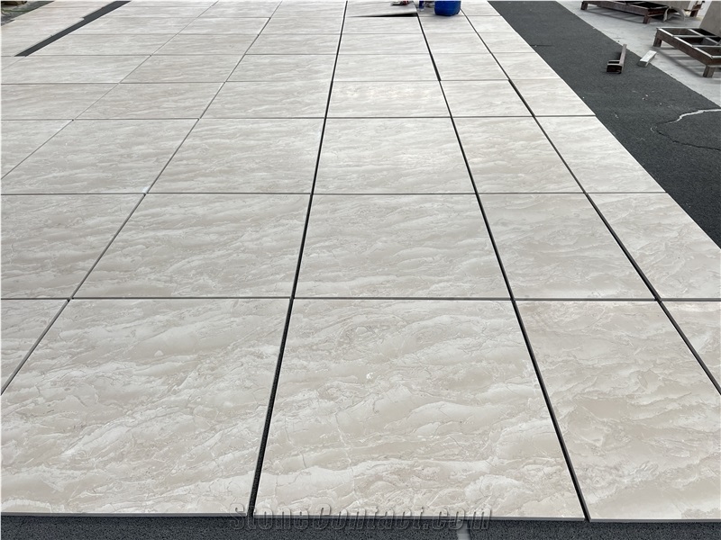 Oman Beige Marble Leather Finish Tiles