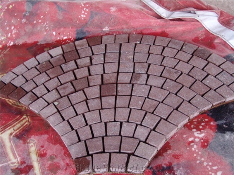 China Dayang Red Porphyry Flamed Paving Stones