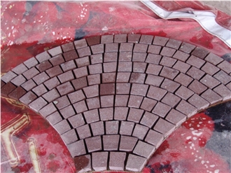 China Dayang Red Porphyry Flamed Paving Stones