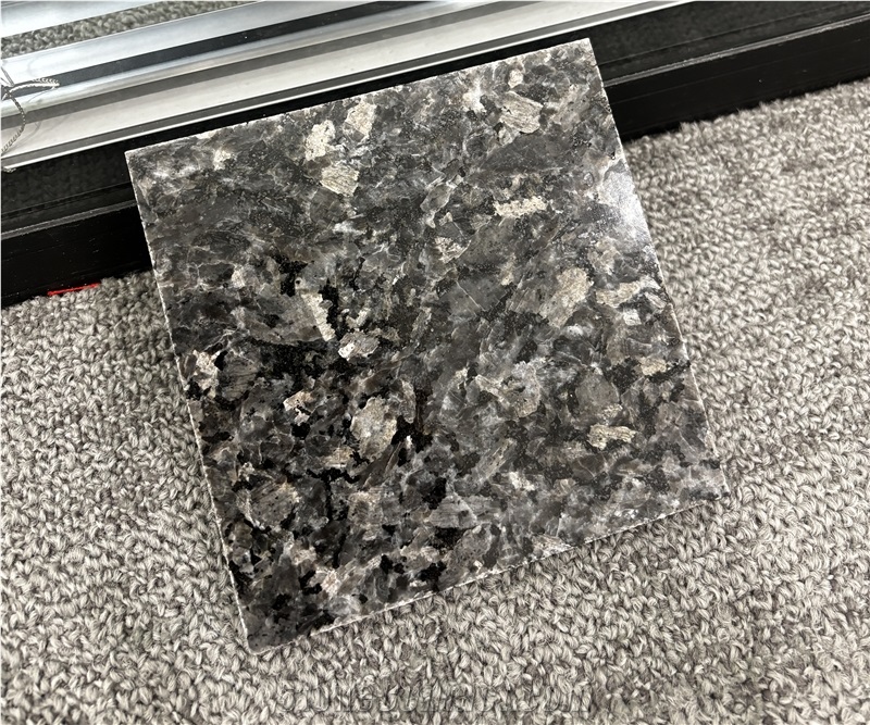 Leathered  Polished Silver Pearl  Granite Slabs