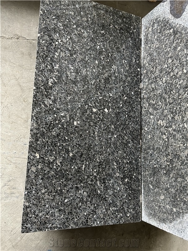 Leathered  Polished Silver Pearl  Granite Slabs