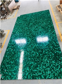 Green Malachite Semiprecious Stone Slabs