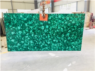 Green Malachite Semiprecious Stone Slabs