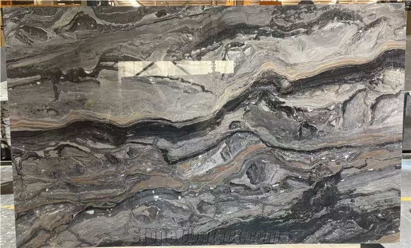 Polished Italian Orobico Grigio Rosa Marble Slabs