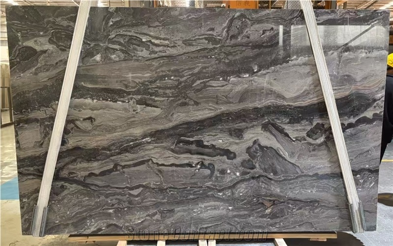 Polished Italian Orobico Grigio Rosa Marble Slabs