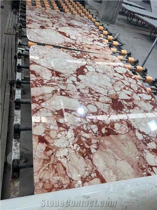 Bulgari Red Marble Slabs