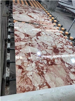 Bulgari Red Marble Slabs