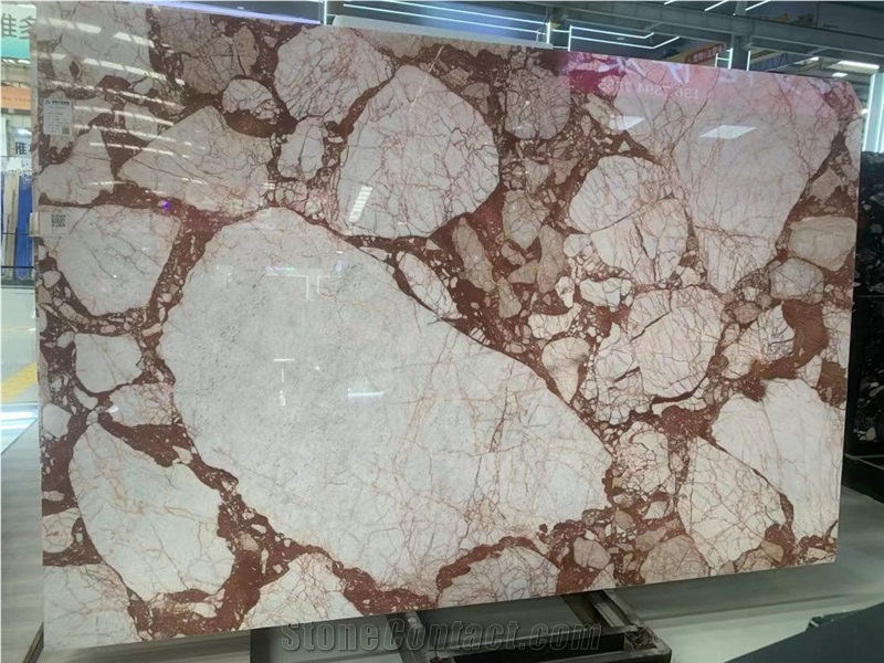Bulgari Red Marble Slabs