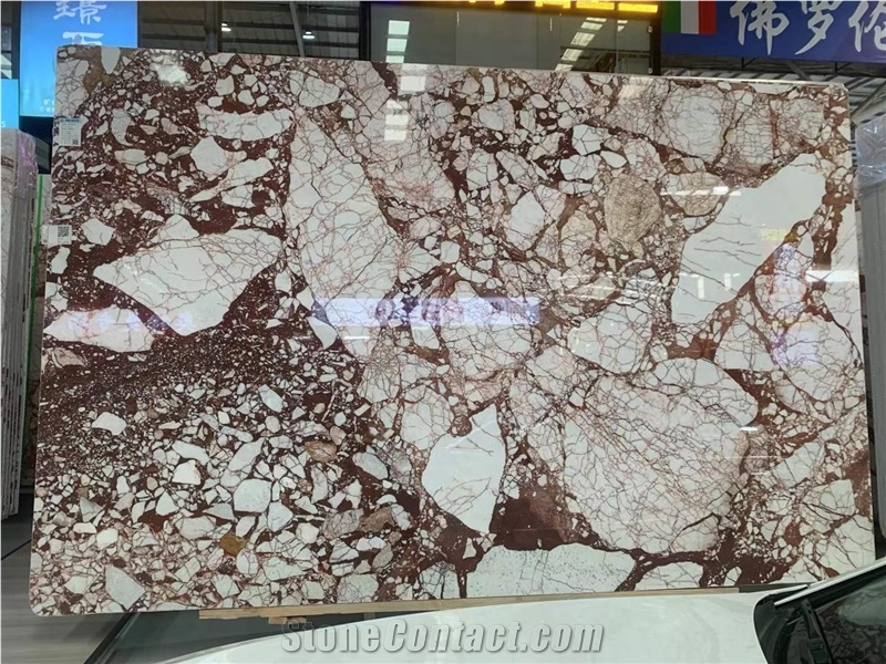 Bulgari Red Marble Slabs