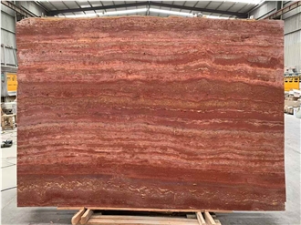 Red Travertine Slabs