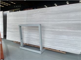 Athen Grey Marble Wooden White Slabs, Floor Tile