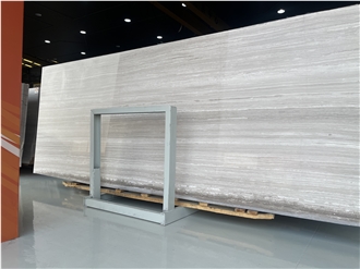 Athen Grey Marble Wooden White Slabs, Floor Tile