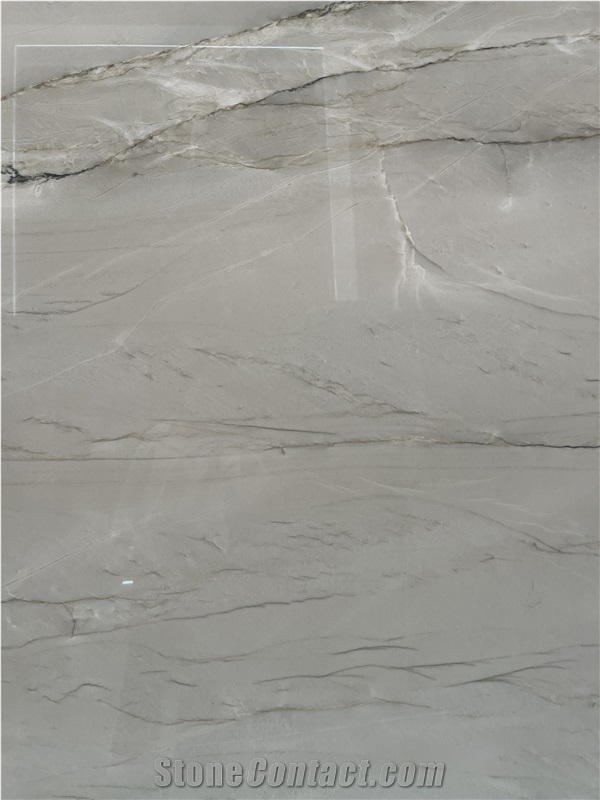 Elegant Mont Blanc White Quartzite Slabs