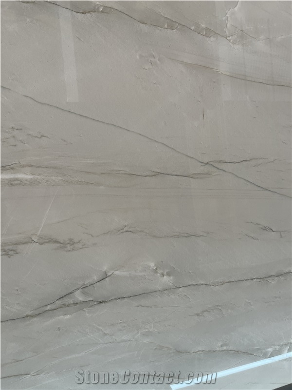 Elegant Mont Blanc White Quartzite Slabs