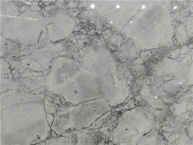 Super White Quartzite Slabs 20Mm Thick Polished Surface
