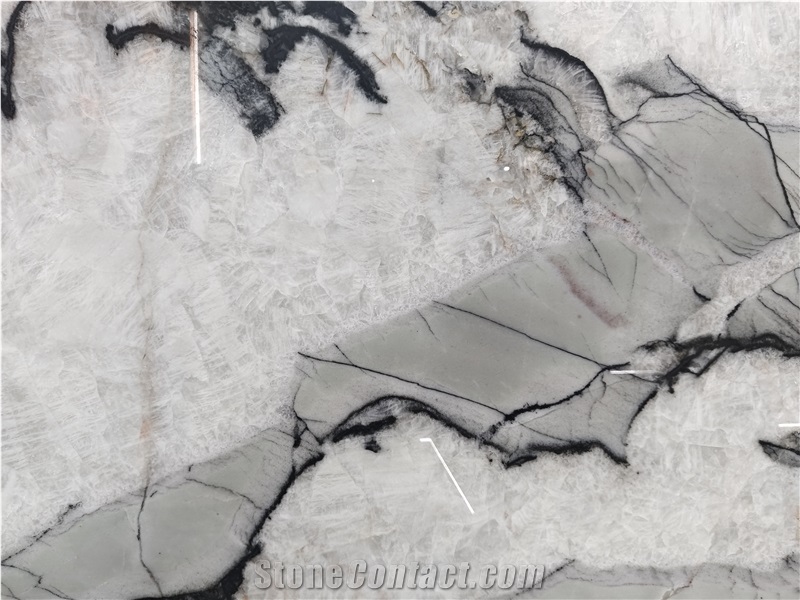 Tiffany Cristallo Quartzite Slabs