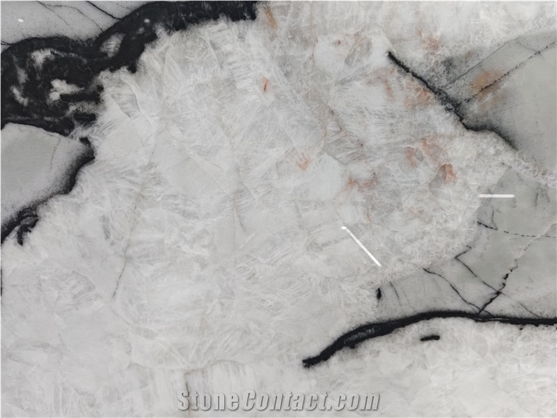 Tiffany Cristallo Quartzite Slabs