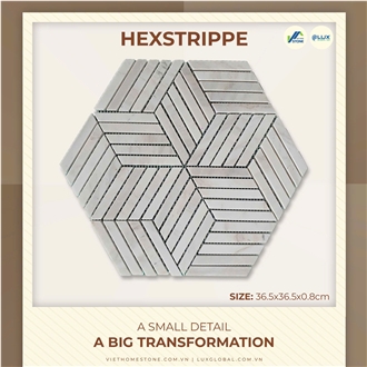 Hexstrippe Mosaic Tiles