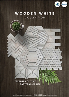 Wooden White Collection Mosaic Design