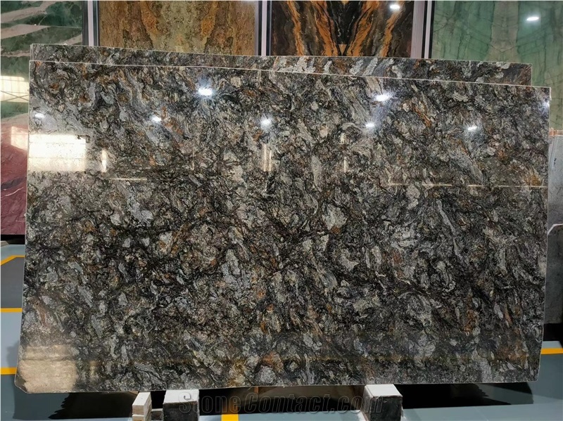 Luxury Cosmos Granite Black Slab For Wall Tiles