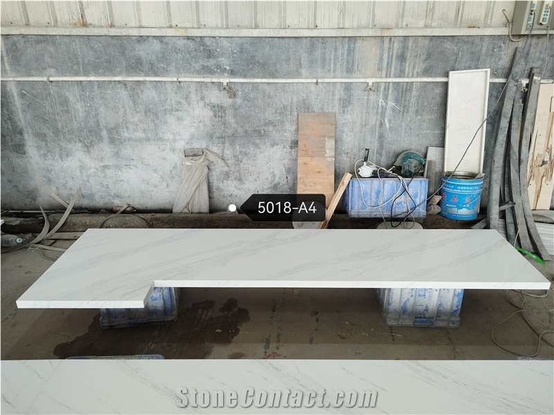 5018 Ariston White Quartz Artificial Stone Countertops