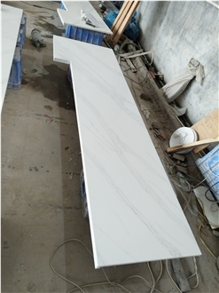 5018 Ariston White Quartz Artificial Stone Countertops