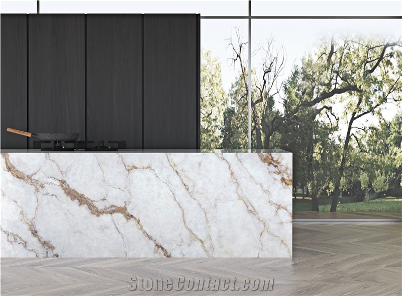 7003 Cristallo PD Printed Quartz Artificial Bench Tops