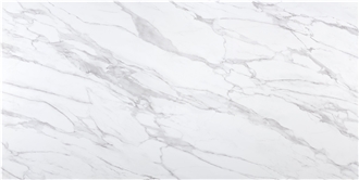 Artificial 7002 Calacatta Crema PD Printed Quartz Slabs