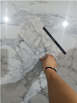 Grey Veins Artificial 5117 Statuario Verona Quartz Slabs