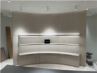 Artisan Cream Limestone Curved Walls Boutique Chole Slabs