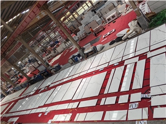 GOLDTOP Calacatta Oro Classico Marble Tiles Are Widely Used
