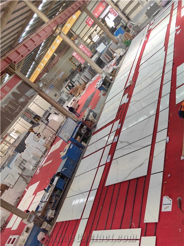 GOLDTOP Calacatta Oro Classico Marble Tiles Are Widely Used