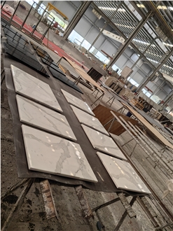 GOLDTOP Calacatta Oro Classico Marble Tiles Are Widely Used
